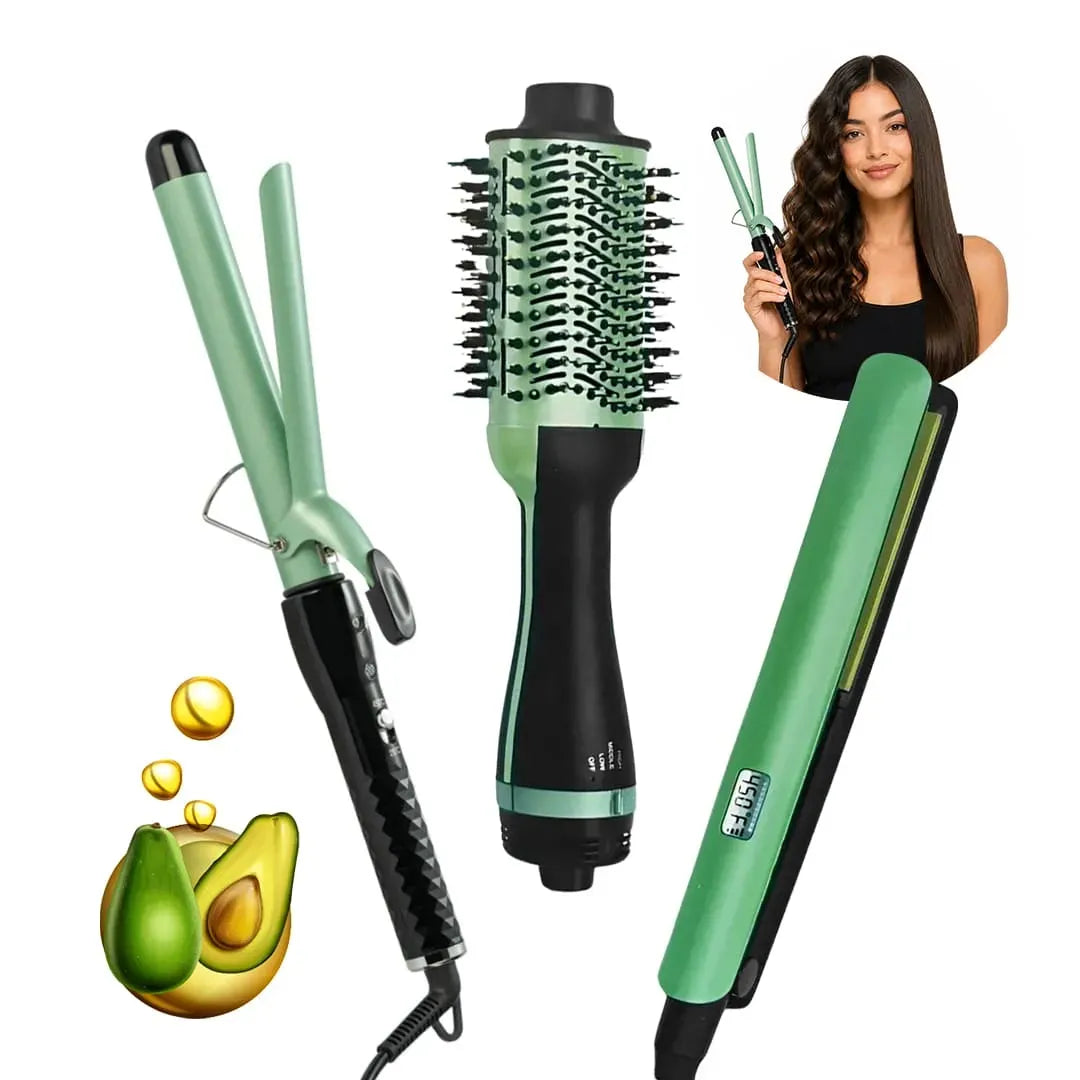 COMBO 3 EN 1 SECADOR+PLANCHA+CEPILLO